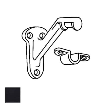 Cal-Royal Heavy Duty Cast Aluminum Hand Rail Bracket, 3-1/4 Height, 1-7/16 Width, 3-1/4 Projection, US1 HDHB40-1